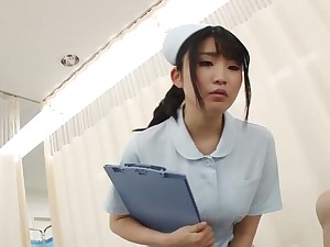 Japanese nurse removes her huff and puff and rides a lucky patient